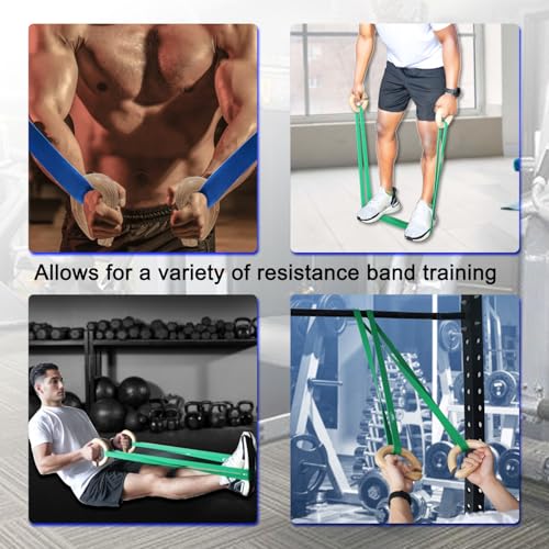Lights Mountain Wooden Resistance Bands Handles Versatile Exercise Handles with Anti-Slip Grip Tapes for Elastic Band Workouts Home Gym Strength Training and Full-Body Workouts - color: Wooden handle