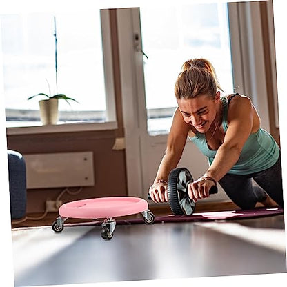 Toddmomy Sliding Fitness Discs with Knee Cushion Multi-functional Ab Exercise Equipment for Home Workouts Durable Quiet Design for Core Strength Training and Full Body Exercises
