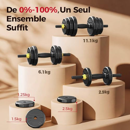 FEIERDUN Adjustable Dumbbells Set, 48/68/88lbs Free Weight Set with 4 Modes, Used as Barbell, Kettlebells, Push up Stand, Fitness Exercises for Home Gym Suitable Men/Women - style: 48 lbs (24 lbs each)