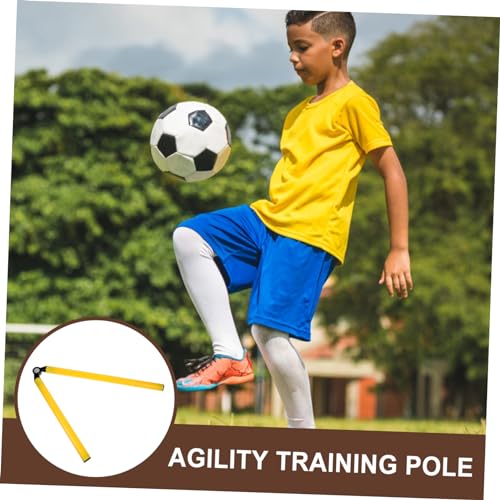 Soccer Agility Poles Training Equipment for Speed Drills Folding Design Bright and Visible for Weather