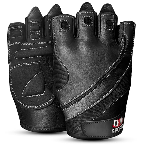 DXM SPORTS Workout Gloves for Men, Gym Weight Lifting Gloves with Wrist Support - Breathable, Anti-Slip Gloves for Exercise, Fitness, Cycling, Training, Outdoor Sports - color: Black, size: XX-Large