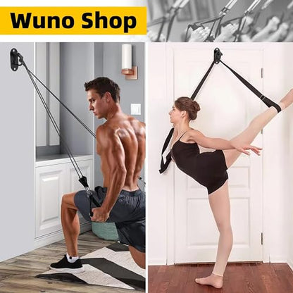 Resistance Band Wall Anchors System, Wall Mount Workout Anchors for Exercise Bands, Space-Saving Home Gym Hooks for Different Levels Strength Training,Fitness