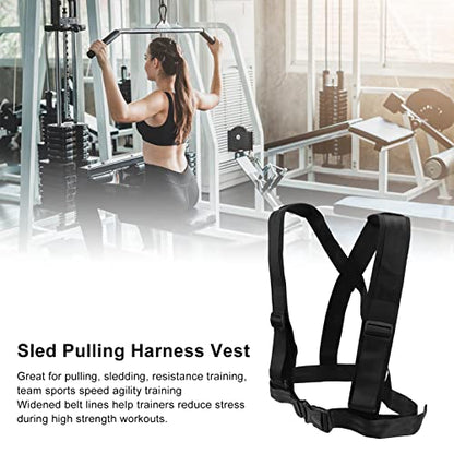 KANASI Sled Pulling Harness, Durable Nylon Shoulder Strap with Padded Design for Resistance Training sled tire Pulling by Athletes