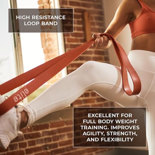 Aeromat Elite Power Band - Long Resistance Bands for Working Out, Pull Up Assistance Bands, Exercise Band, Gym Bands, Workout Bands Resistance for Men & Women