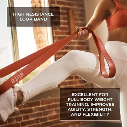 Aeromat Elite Power Band - Long Resistance Bands for Working Out, Pull Up Assistance Bands, Exercise Band, Gym Bands, Workout Bands Resistance for Men & Women