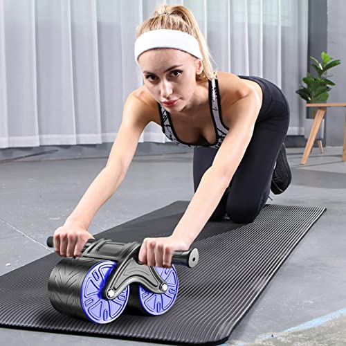 Ab Wheel Roller, Abdominal Exercise Roller - Automatic Rebound Core Strength Roller for Beginners,Fitness Machine, Abdominal Exercise Equipment for Women and Men Core Strength Training