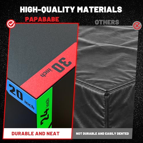 papababe 3-in-1 Jump Box, Anti-Slip, High-Density Foam - style: 12 x 14 x 16 inch (15 lb)