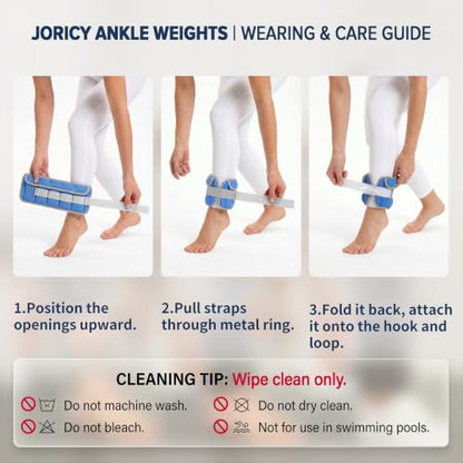 Adjustable Ankle Weights for Women Men A Pair of 1-3/4/5/6/8/10/20LBS - color: Dark Blue