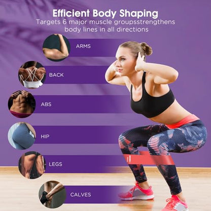 Upgrade Pedal Resistance Band, 4-Tube Elastic Sit Up Pull Rope for Men and Women,Pedal Puller for Strength Training,Foot Resistance Rope for Physical Therapy with 5Pcs Exercise Bands - color: Purple