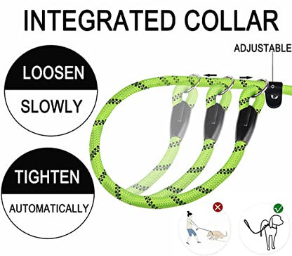 Dog Leash, 6 FT Heavy Duty Dog Leashes with Comfortable Padded Handle,Green - color: Green, size: 6 Feet x 1/2 Inch