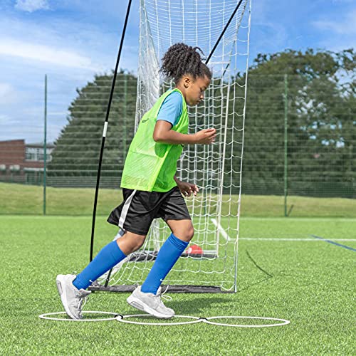 FORZA Agility Rings [12 Pack] | Speed & Agility Training Equipment for Athletes - Available in 10 Colors - color: Red