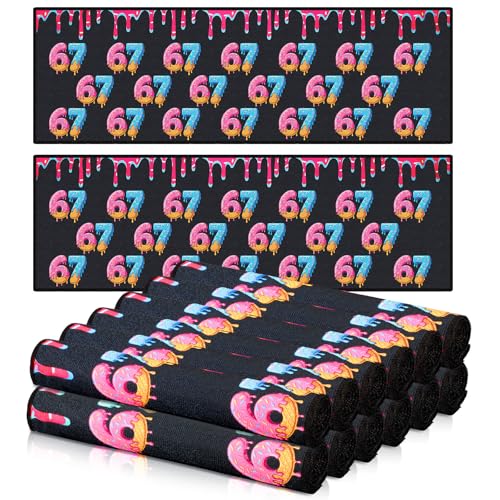 12 Pcs 67 Ice Cream Drip Baseball Beach Towel 40 x 12 Inch Swim Pool Towel Cooling Baseball Team Gift Youth Gift for Hot Weather Workout Gym Sport Party Favors