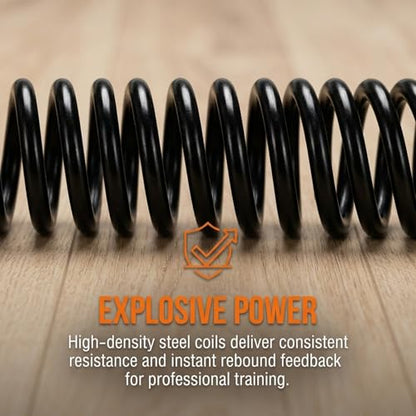 Ropeless Battle Ropes for Home Gym - Silent Cordless Battle Ropes with Adjustable Resistance, No Anchoring Needed, Portable Workout Equipment for HIIT, Strength & Cardio - Black