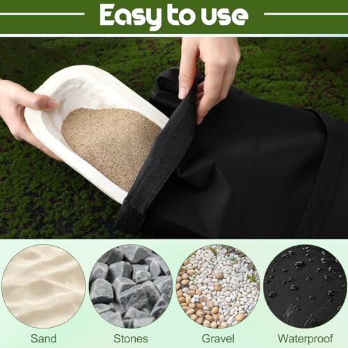 5 Packs 275 LBS Umbrella Base Weight Sandbag Sandbag for Weight