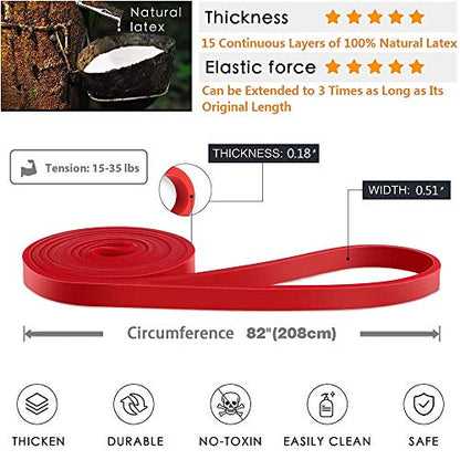 Pull-Up Bands Resistance-Bands Exercise-Bands - Pull up Assistance Bands Workout Bands Resistance for Women Long Resistance Bands Resistance Loop Bands Perfect for Gym Home or Travel