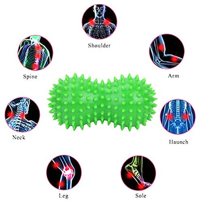 Massage Ball for Deep Tissue Massage, Myofascial Release, Foot Massage for Home, Outdoors (Green) - color: Green