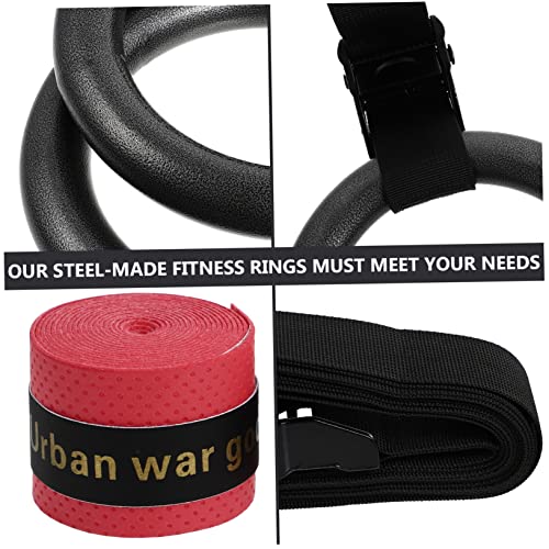 balacoo Portable Workout Ring Set Gymnastics Ring Home Gym Equipment Random Color