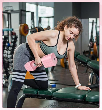 Adjustable Dumbbell Set for Women Men 7.5LB/10LB/15LB/20LB/25LB Each - color: Pink, style: 25LB Each [50 LBS Total]