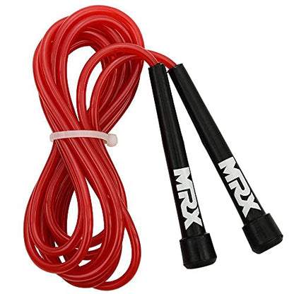 MRX 9" PVC Jump Rope for Cardio Fitness - Versatile Jump Rope for Both Kids and Adults - Great Jump Rope for Exercise - color: 581-Red
