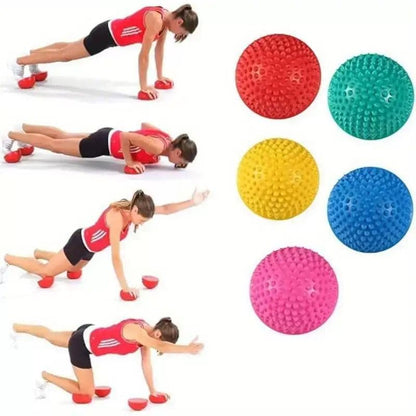 Mini Half Balance Ball - PVC Half-Dome Stability Pod with Textured Surface - Compact Balance Trainer for Foot Massage, Core, Yoga & Home Workouts | Pack of 8