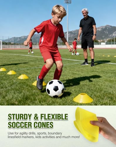 20 PCS Agility Hurdles, 6" 9" 12.6" Speed Training Equipment for Kids & Athletes, Plyometric Hurdles for Soccer, Football, Basketball, Baseball, Indoor Outdoor Sports
