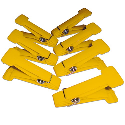 Rehabilitation Advantage Resistive Pinch Pin Hand Exercisers (Set of 7), Yellow - color: Yellow, size: 0.35 Pound