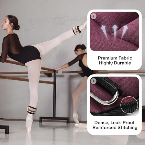 Sportneer Ankle Weights 0.5/1/2/3/5 LBS 1 Pair Wrist Leg Arm Weights - color: Burgundy, size: 2 lb x 2