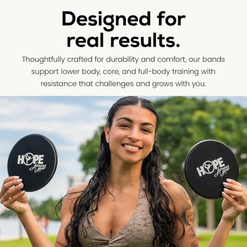 Hope Fitness Gear Booty Band. Thick Fabric Resistance Band (Small, Black) for Glutes, Legs & Hip Workouts, Squats, Strength Training, Muscle Toning, Home Workouts, Gym, Travel & Full-Body Fitness