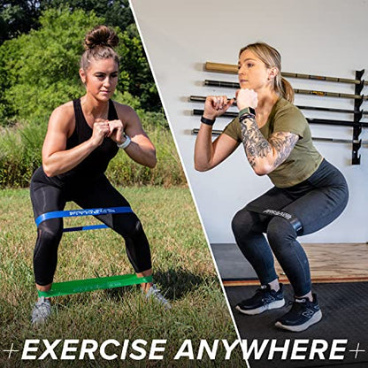 Mini Resistance Loop Bands | Rehab and Prehab Stretch Bands | 12" Exercise Workout Bands (Sets of 5 Pack and Sets of 10 Pack Trainer Options Available!) - color: 12" Mini Bands