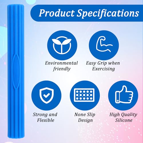 4PCS Flex Therapy Bars, Tennis Elbow Therapy Bar, Physical Resistance Bar for Golfers Elbow Tendinitis Wrist Forearms Pain Relieve, Twist Bars Hand Strengthening Devices to Improve Grip