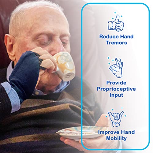 Handithings®: Hand Weight - Beneficial for Tremor Control, Fine Motor Skill Activities, Improved Hand/Wrist Mobility, Writing Stability & Strengthening. Proudly Hand Made in the USA! (WORKS FOR RIGHT OR LEFT HAND) (PLEASE SEE SIZING CHART AND MEASURE HAND