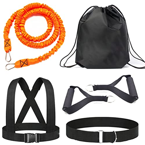 Resistance Explosive Training Set Help to Improve Power, Strength, Agility, Track and Field for Football Baseball Running Basketball Multi-Directional Equipment - color: OR-6.6ft