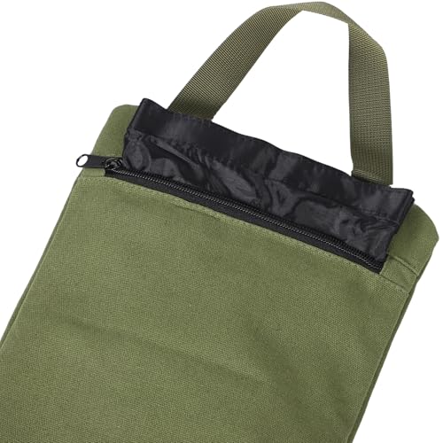 Canvas Exercise Sandbag for Fitness and Yoga Training, Empty Weight Sand Holding Bag, Military Green, Suitable for Strength and Leg Workout