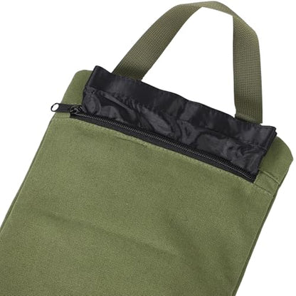 Canvas Exercise Sandbag for Fitness and Yoga Training, Empty Weight Sand Holding Bag, Military Green, Suitable for Strength and Leg Workout