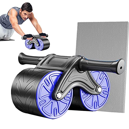 Ab Wheel Roller, Abdominal Exercise Roller - Automatic Rebound Core Strength Roller for Beginners,Fitness Machine, Abdominal Exercise Equipment for Women and Men Core Strength Training