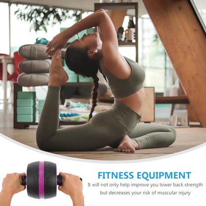 Toddmomy Ab Roller Wheel Automatic Rebound Abs Fitness Equipment for Core Workout Home Gym Abdominal Strength Training for Men Women