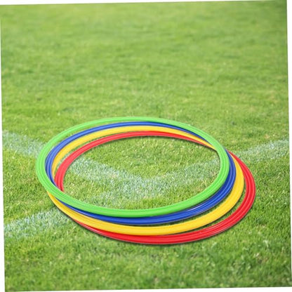 4pcs Soccer Agility Training Rings Multi for Speed and Coordination Drills Versatile Football Training Gear for Enhanced Athletic Performance