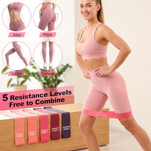 Pilates Set for Women, Pilates Kit for Home Workout Equipment with Pilates Ring, Ball, Resistance Bands, Sliders & Muscle Roller, All-in-One Pilates Starer Kit for Beginners, Full Body Toning