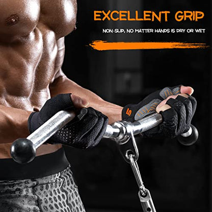 Workout Gloves - Men Women 2022, Weight Lifting Gym Gloves with Full Palm Protection, Excellent Grip, Ultra Breathable for Fitness, Training, Hanging - size: Small