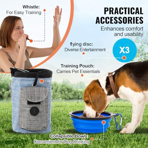 VEVOR Dog Agility Training Equipment, 13pcs Dog Agility Course Backyard Set, 2 Tunnels with Sandbags,Adjustable Hurdles,Weave Poles,Jump Ring,Pause Box, Puppy Obstacle Course Kit with Storage Bag - size: 13 Pcs Set