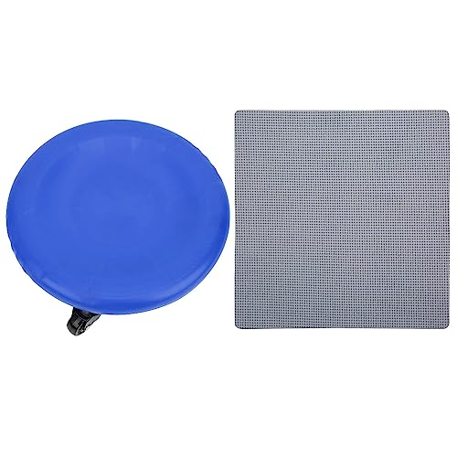4 Wheel Abdominal Exerciser, Abdominal Muscle Plate with Smooth PVC Wheels, Multi Directional Slide Disc for Core Workout, Includes Pad and Wheels for Home Fitness