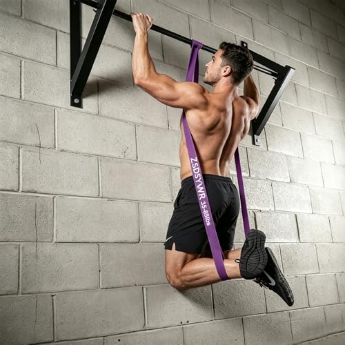 Pull Up Assistance Bands Complete Set,Heavy Duty Adjustable Resistance Bands with Handle Assembly，Latch Mechanism，Perfect for Men Women Seniors for Pull Up Bar,Dip&Resistance Strength Training