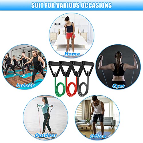 Door Anchor Strap for Resistance Bands Exercises, Multi Point Anchor Gym Attachment for Home Fitness, Portable Door Band Resistance Workout Equipment, Easy to Install, Punch-Free, Nail-Free
