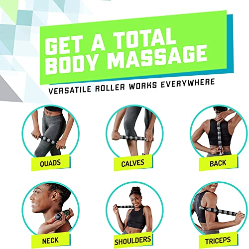 Elite Massage Roller Stick Targets Sore, Tight Leg Muscles to Prevent Cramps and Release Tension. It's Sturdy, Lightweight, Smooth Rolling and Thankfully This Lifesaver has Comfortable Handles.Red - color: Red