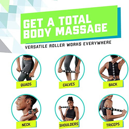 Elite Massage Roller Stick Targets Sore, Tight Leg Muscles to Prevent Cramps and Release Tension. It's Sturdy, Lightweight, Smooth Rolling and Thankfully This Lifesaver has Comfortable Handles.Red - color: Red
