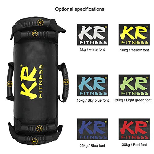 5-30 kg Sandbag Training Filled Weight Sand Power Bag, Weight-Adjustable Fitness Powerbag Sandbag, for Weightlifting, Running, Sports and Powerlifting