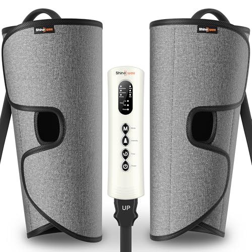 Leg Compression Massager for Circulation and Pain Relief Fsa, Air Compression Calf Massager with 3 Modes 3 Intensities 2 Timing, for Restless Legs Syndrome Relief, Wellness Gift for Mom Dad