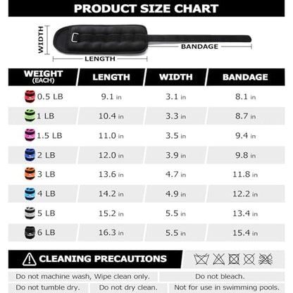 Ankle Weights for Women, Men and Kids - 1/2/3/4/6/8/10/12/15/20 LBS 1 Pair Strength Training Wrist/Leg/Arm Weight with Adjustable Strap for Jogging, Gymnastics, Aerobics, Home Fitness, Physical Therapy - style: 12Lbs Pair (6lb x 2) - Black