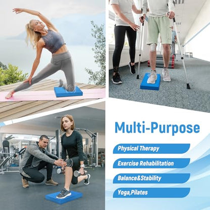 Balance Pad, 20"x16"x2.5" Non-Slip TPE Knee Cushion - color: Blue - XL - 20" x 16" x 2.5"