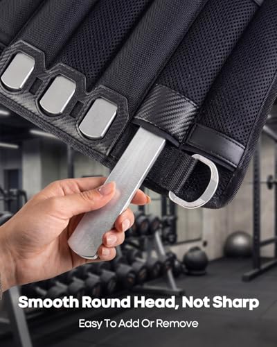 8 Pcs Steel Plates for Weighted Vest, Fractional Weight Vest Plates, Training Weight Long Steel Plate for Aerobic Exercise, Weight Training, Outdoor Physical Fitness (5.9"X 0.98"X 0.28")